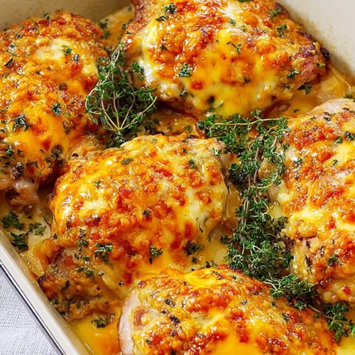 Keto Baked Cheesy Ranch Chicken Thighs Recipe extra recipe photo