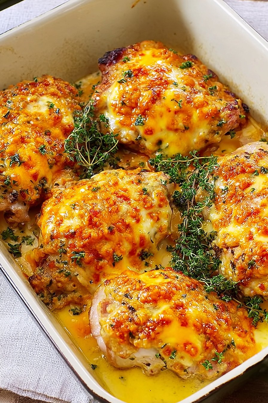 Keto Baked Cheesy Ranch Chicken Thighs Recipe extra recipe photo