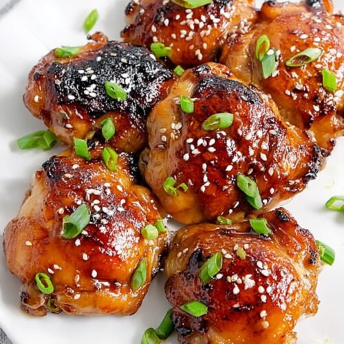 Oven Baked Teriyaki Chicken Thighs with Sticky Homemade Sauce extra recipe photo