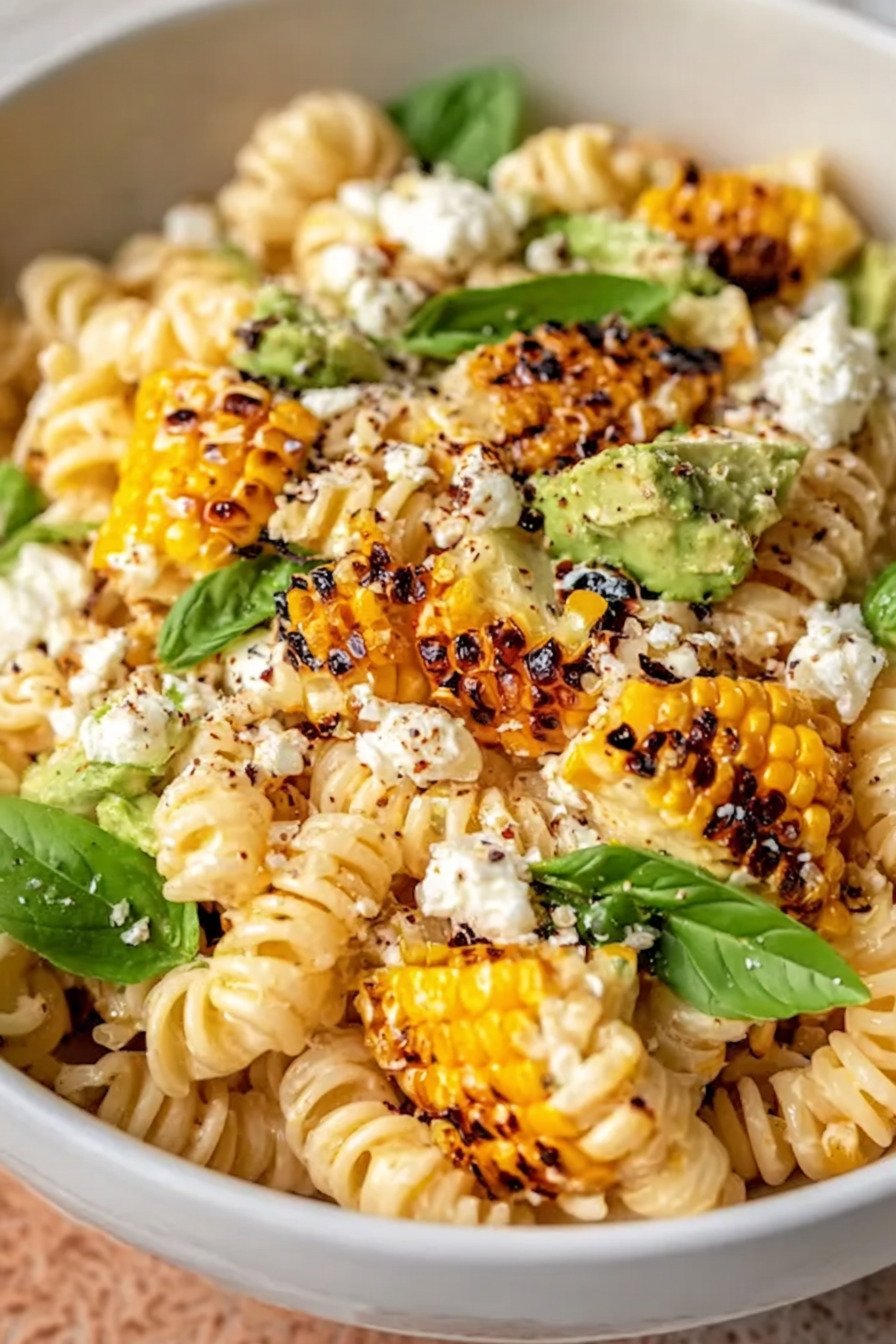 Creamy Street Corn Pasta Salad recipe tips