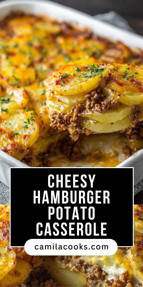 Cheesy Hamburger Potato Casserole save this recipe
