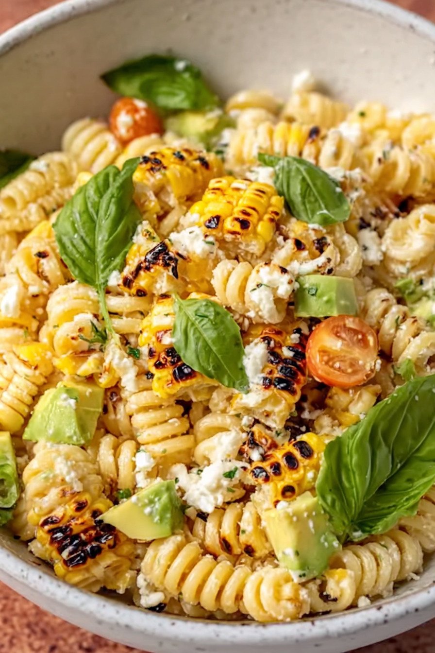 Creamy Street Corn Pasta Salad extra recipe photo