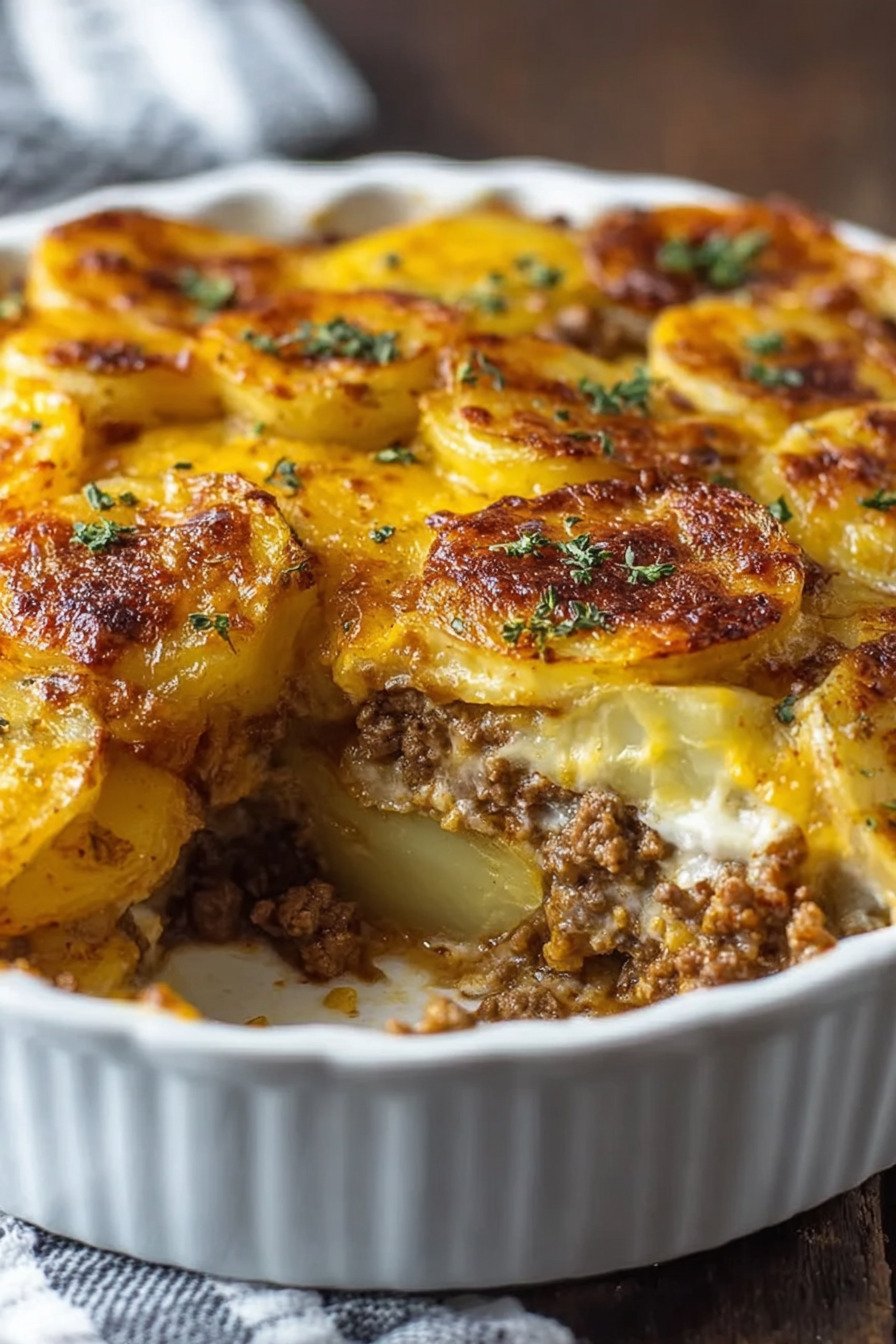 Cheesy Hamburger Potato Casserole recipe tips