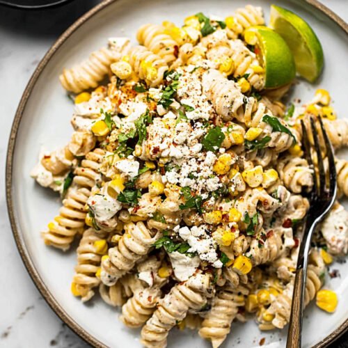 20-Minute Creamy Street Corn Pasta Salad extra recipe photo
