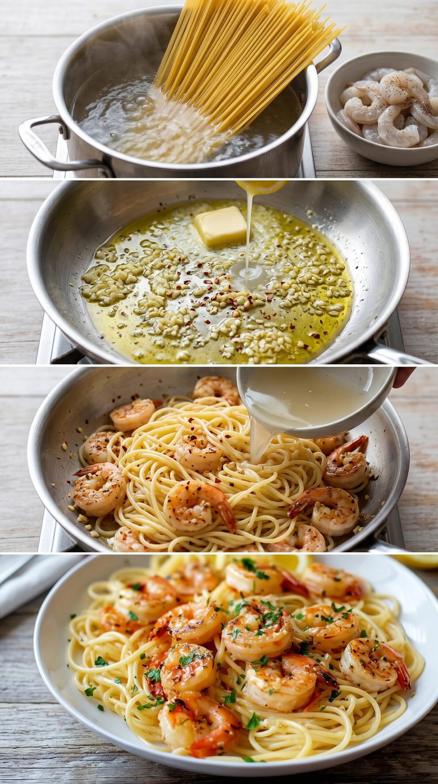 Garlic Butter Shrimp Pasta – Easy 30-Minute Weeknight Dinner recipe instructions