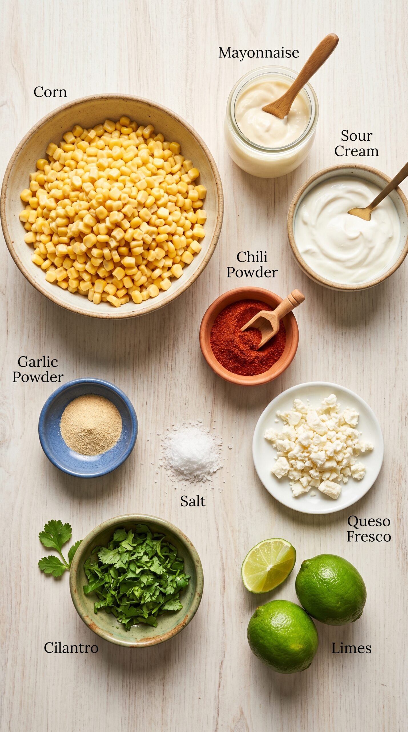 Irresistible Mexican Street Corn Casserole Recipe recipe ingredients