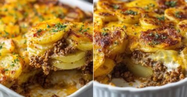 Cheesy Hamburger Potato Casserole recipe photo