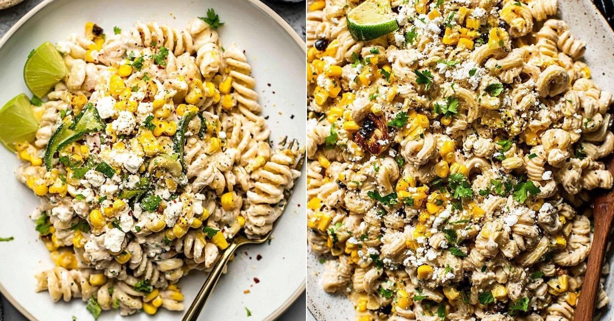 20-Minute Creamy Street Corn Pasta Salad recipe photo