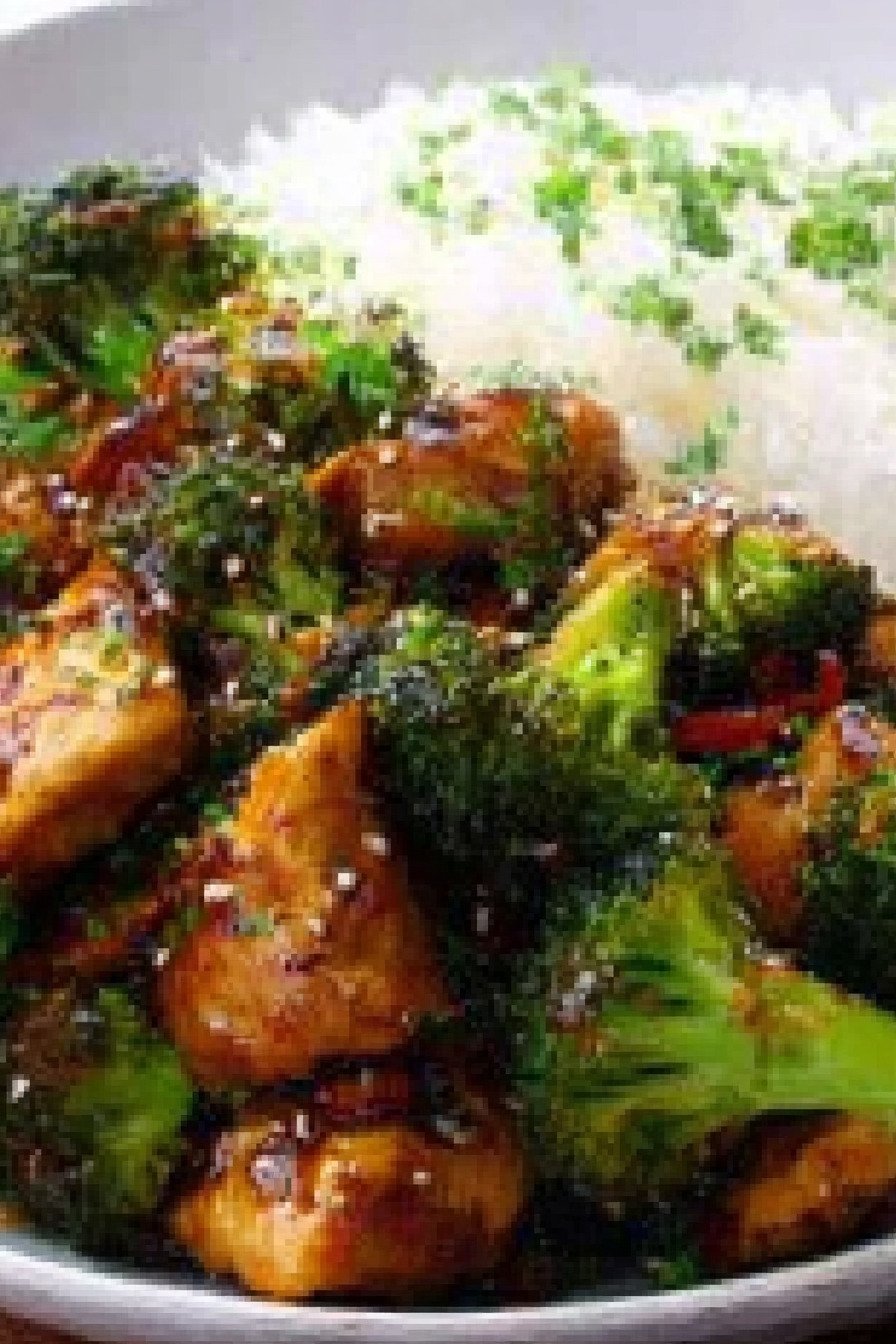 Teriyaki Chicken and Broccoli Stir-Fry final result