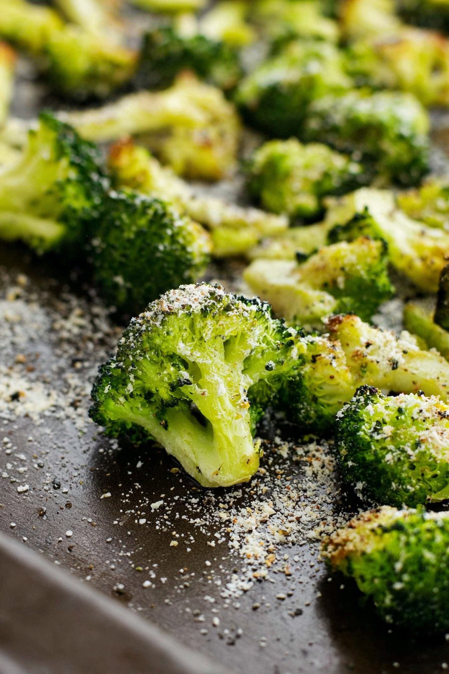 Roasted Frozen Broccoli with Crisp Edges final result