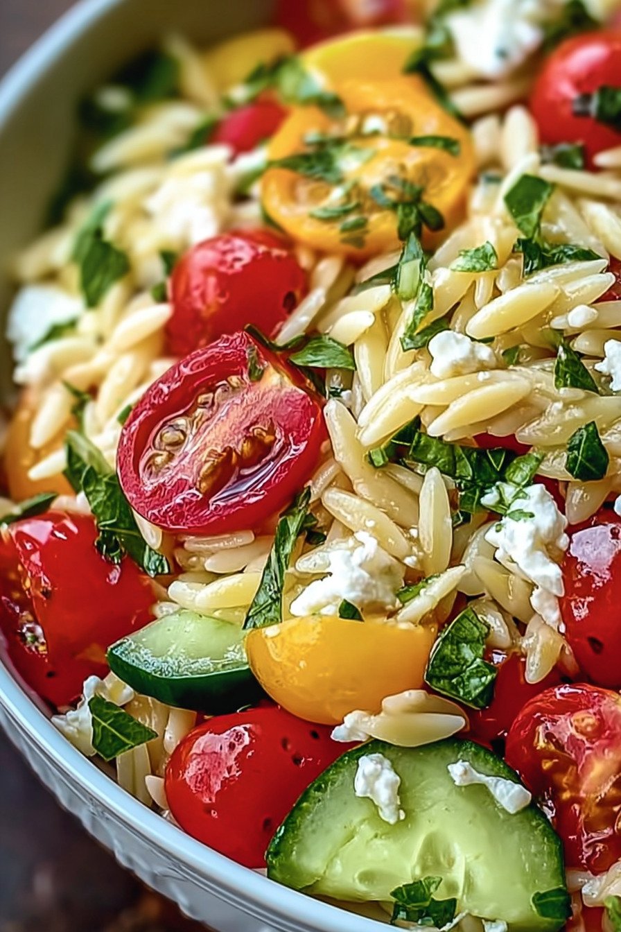 Easy Lemon Orzo Pasta Salad Recipe – A Fresh & Irresistible Delight recipe tips