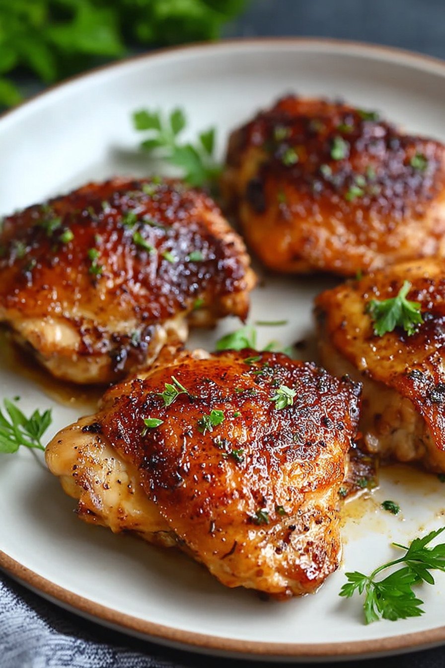 Pan Seared Boneless Chicken Thighs extra recipe photo
