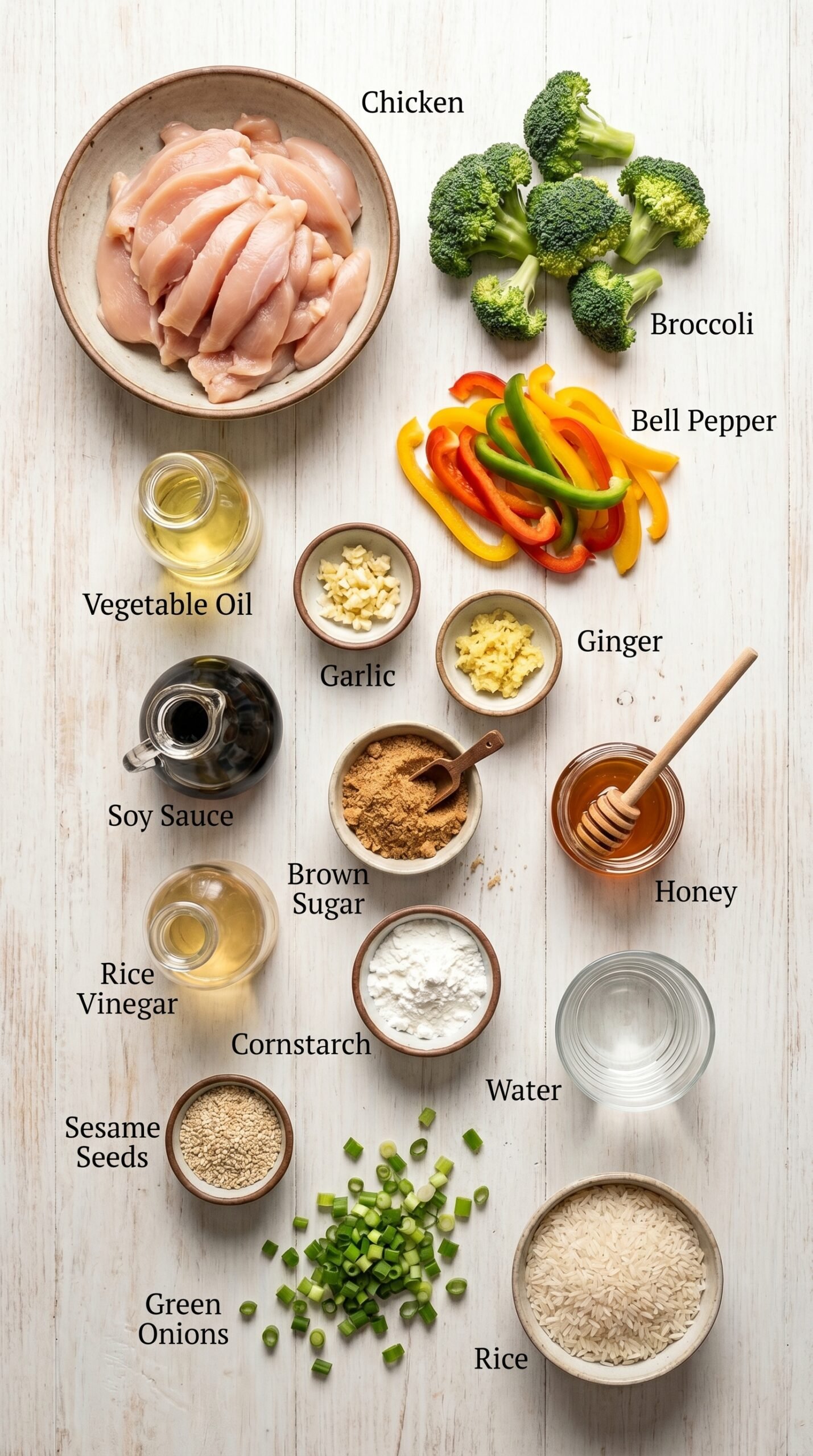 Teriyaki Chicken and Broccoli Stir-Fry recipe ingredients