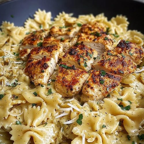 Creamy Garlic Parmesan Chicken Pasta extra recipe photo