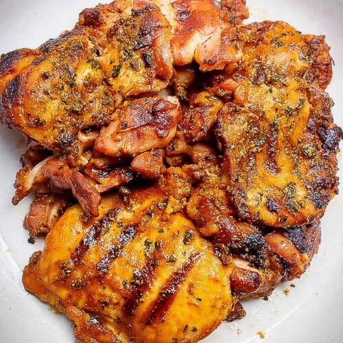 Smoked Boneless Skinless Chicken Thighs on Pellet Grill extra recipe photo