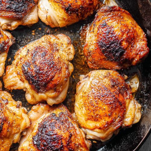 Cast Iron Chicken Thighs with Crispy Skin extra recipe photo